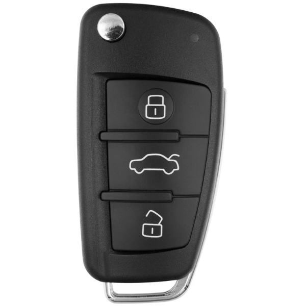 Coque de Clé Audi 3 Boutons – Remplacement Facile & Pas Cher (A1, A3, A4, A5, A6, A8, Q7, TT)