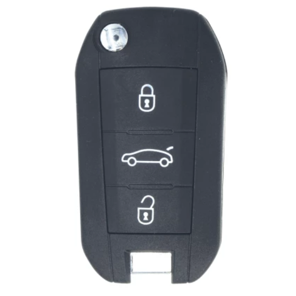 Coque clé 3 boutons Peugeot 208, 2008, 308, 3008 – Lame VA2