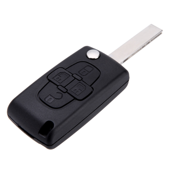 Coque Clé 4 Boutons Peugeot 807 / 1007 – Citroën C8 (Remplacement Durable)