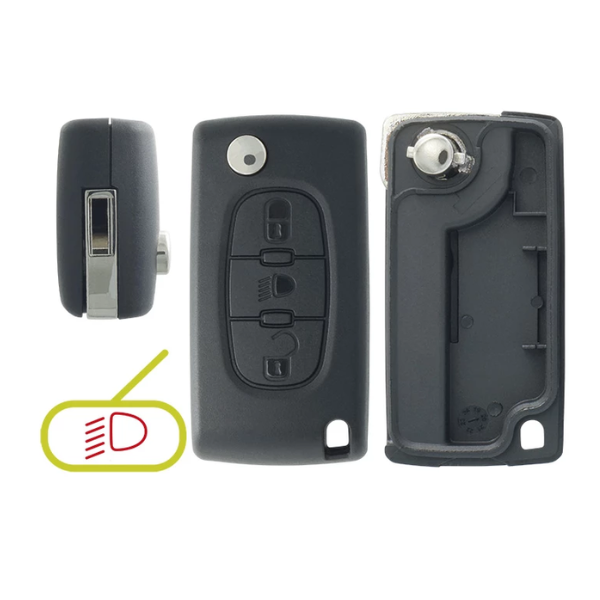Coque Clé Citroën 3 Boutons – C4, C5, Picasso – Qualité & Facilité