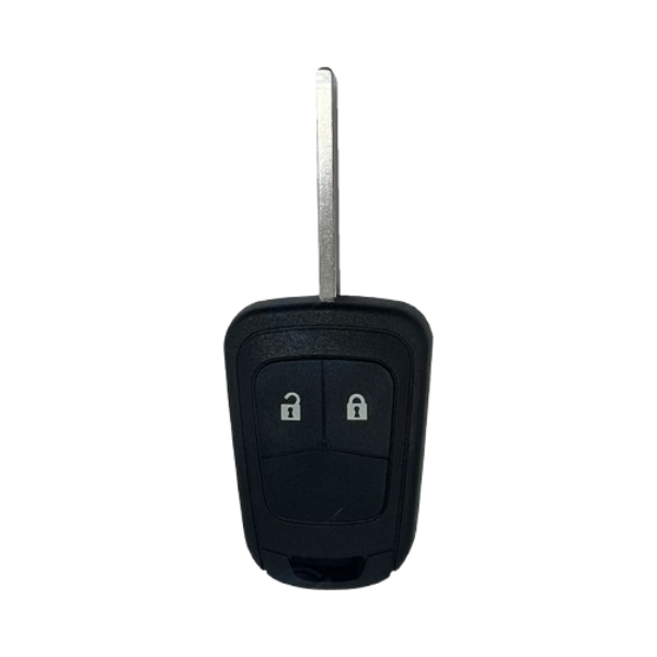 Coque de clé 2 boutons pour Opel – Corsa, Astra, Vectra, Signum, Omega (pile CR2032)